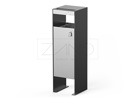 Litter bin with ashtray Simple 03.061.1