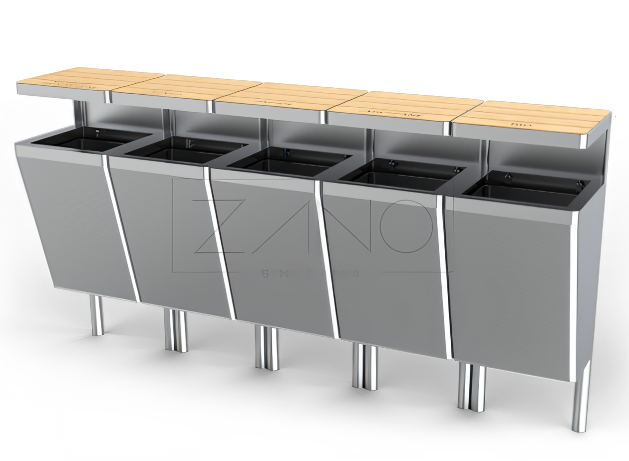 Poubelle Scandik de recyclage 15.546