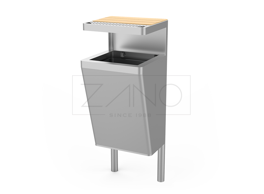 Litter bin Scandik with ashtray 03.046.2