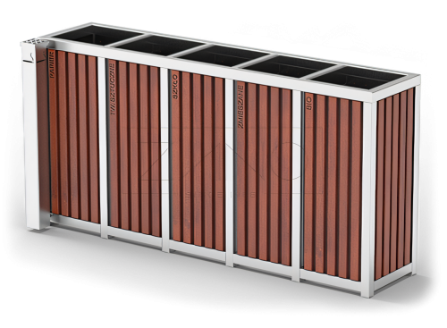 Recycling bin with ashtray Altus 15.552.3