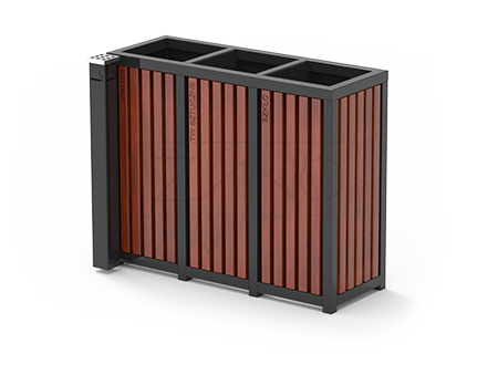 Recycling bin with ashtray Altus 15.052.3