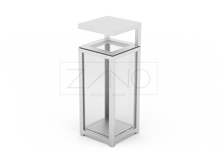 Anti-terrorist Safety Transparent Dustbin 03.052.5