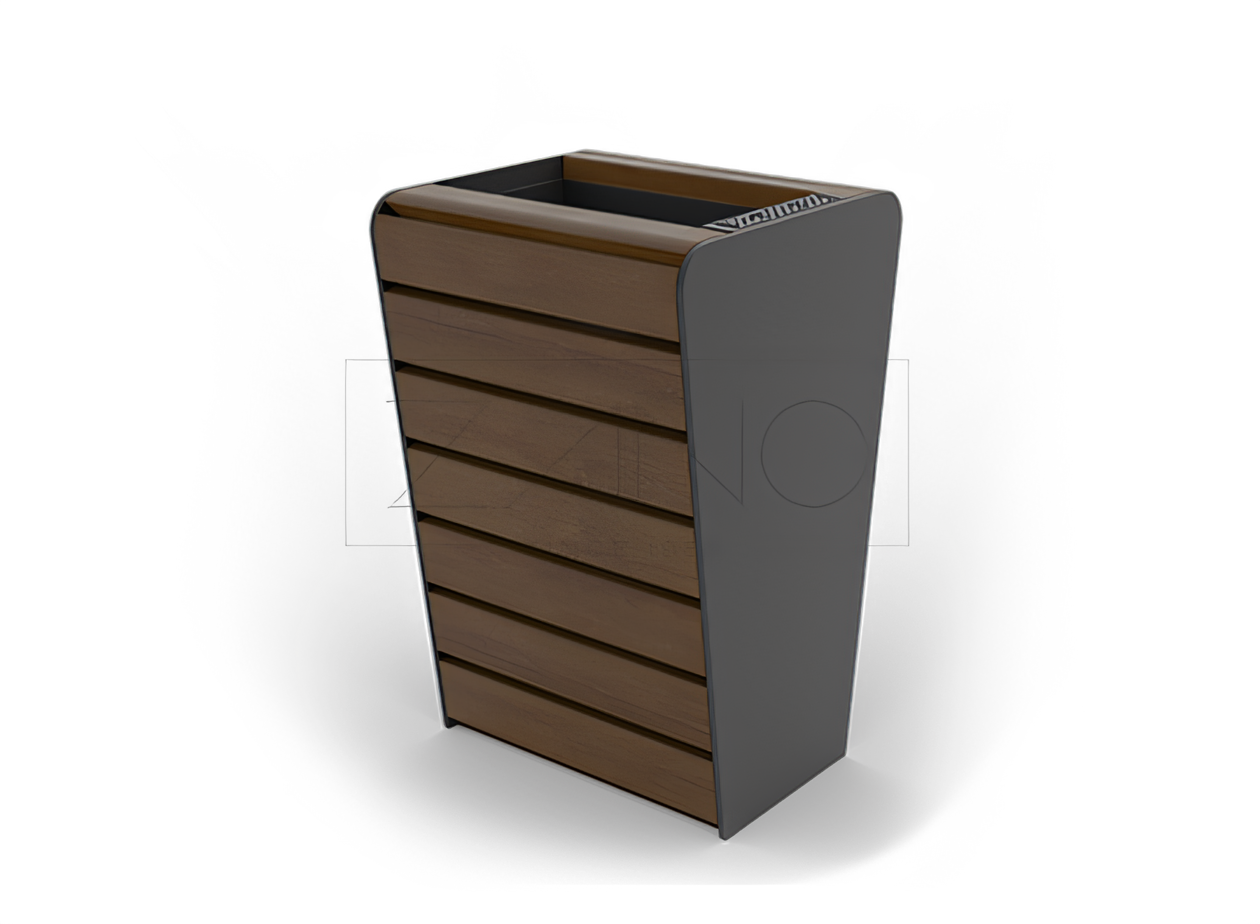 Trash bin with ashtray Soft 03.012.2