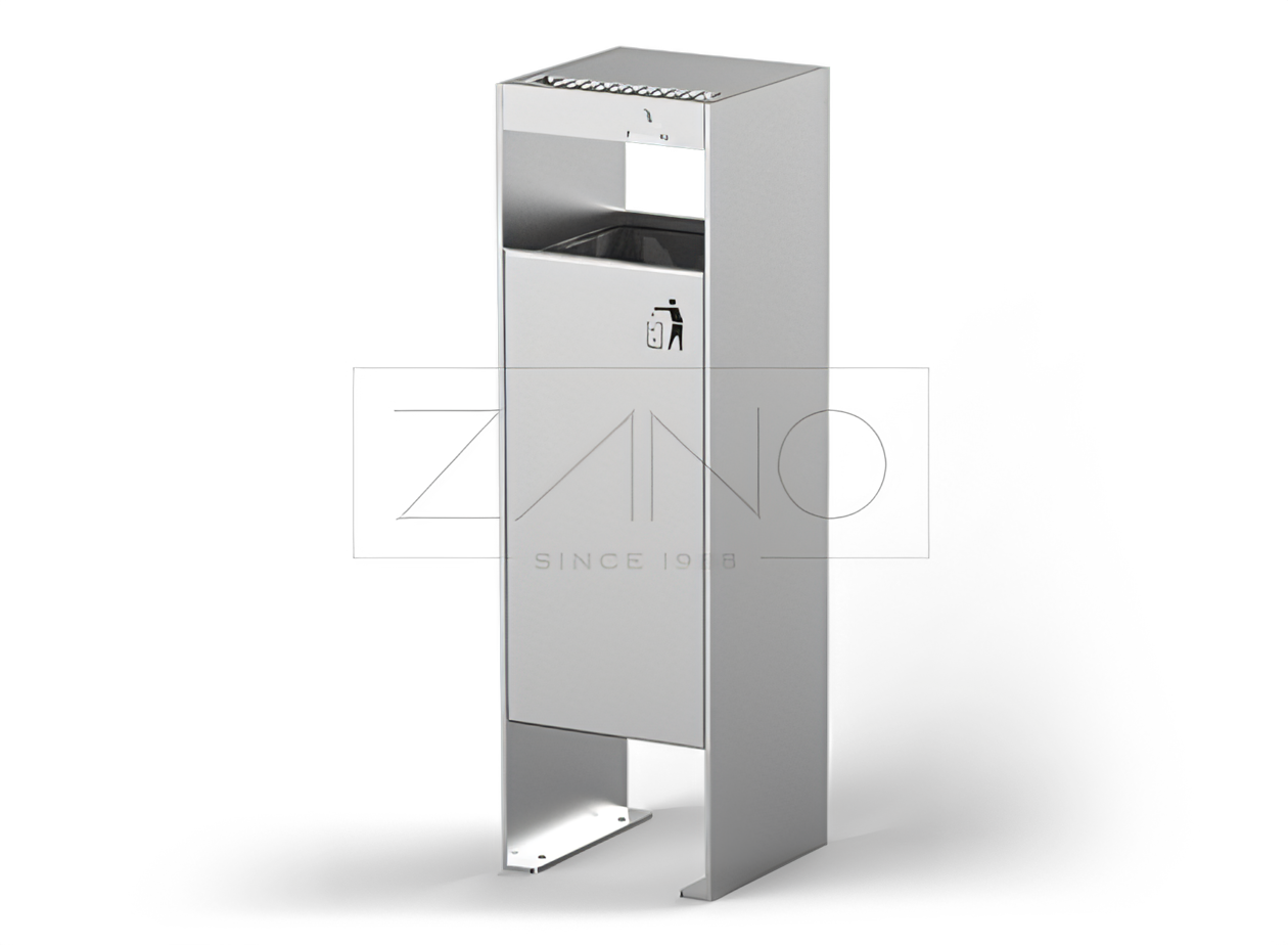 Waste bin with ashtray Simple 03.061.1
