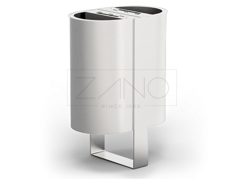 Trash bin with ashtray Start 03.244.1