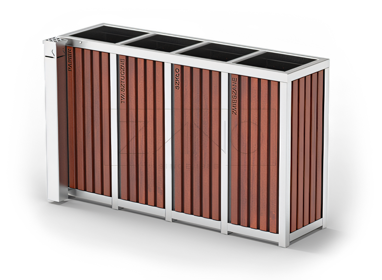 Altus recycling bins with ashtray 15.452.3