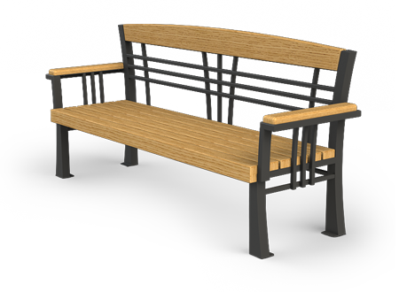Art Nouveau bench 02.084