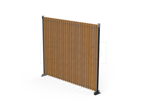 Pergola - wall with wooden planks 3 m 22.201.1