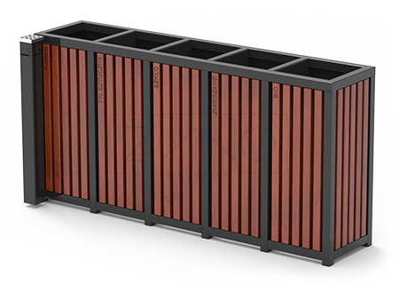 Recycling bin with ashtray Altus 15.552.3