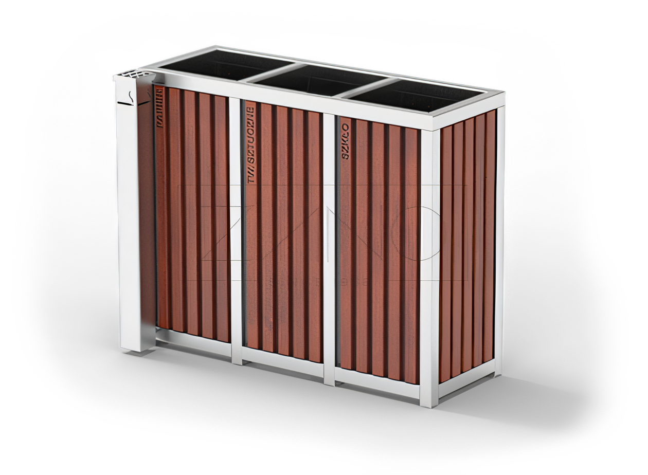 Recycling bin with ashtray Altus 15.052.3