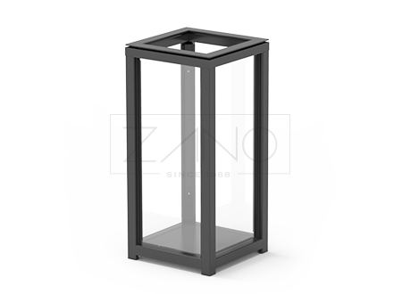 Anti-terrorist Safety Transparent Dustbin 03.052.4