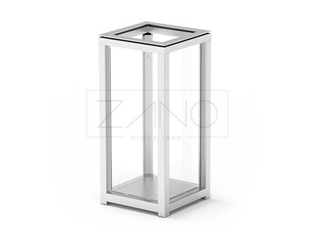 Anti-terrorist Safety Transparent Dustbin 03.052.4