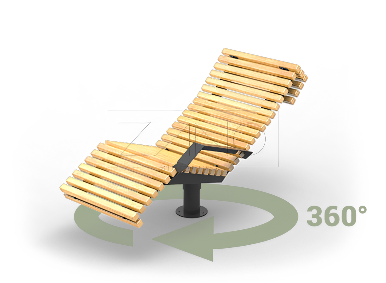 Swivel lounger Flash 02.525.1