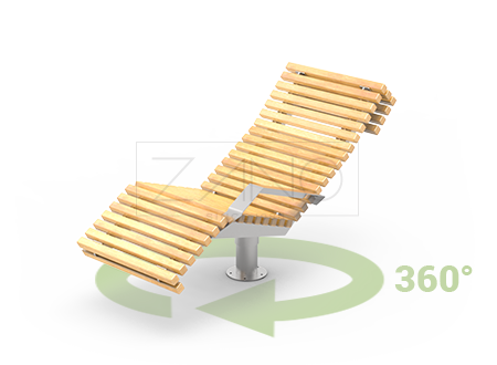 Swivel lounger Flash 02.525.1